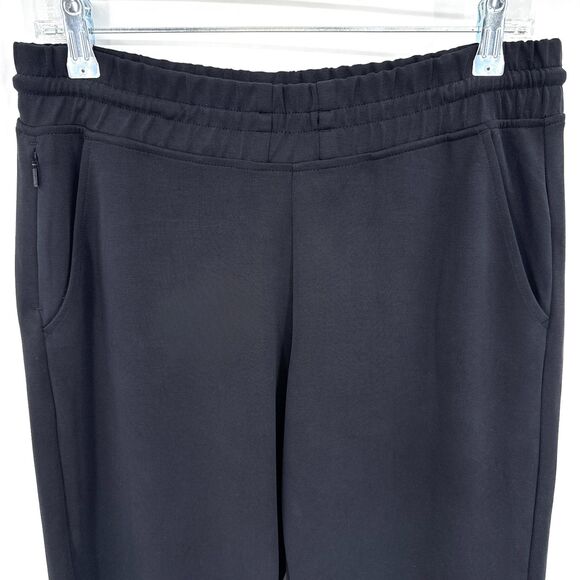 ATHLETA Black Seasoft Straight Leg Cropped Sweatpant Pants Size M Medium - Picture 4 of 9